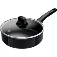 Tefal Revive Black C4433223, Rund, Schwenkpfanne, Schwarz, Keramik, Aluminium, 1 Stück(e)