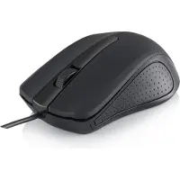 Modecom MC-M9 Optische Maus, Schwarz, 1000 DPI, 3 Tasten, Scrollrad, USB, passend für Laptop und PC