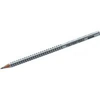 Faber-Castell CASTELL GRIP 2001 Bleistifte B silber 12 St.