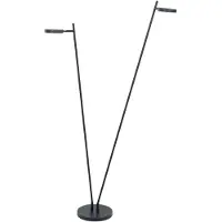 Highlight Design-Stehleuchte Round Move schwarz 2-flammig