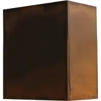 Masterlight Wandleuchte Metallico 1-flammig Stahl Braun 10x12x6cm