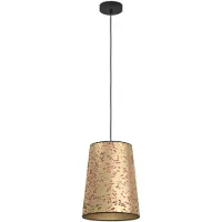 Eglo Hängelampe Castuera, 1-flammige Pendelleuchte über Esstisch, Esszimmerlampe aus Metall und Papier mit Rosenblüten, Hängeleuchte mit E27, Ø 30 cm