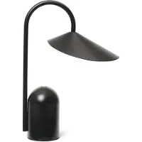 Ferm Living Arum Portable Tischleuchte IP44 Black - , Arum, dimmbar, Schwarz, für Terrasse, Metall, Design