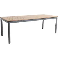 Mwh Alutapo Dining Tisch Aluminium/Teak