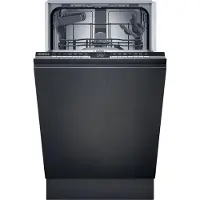 Siemens iQ300 SR63EX24KE, Voll integriert, Single (45 cm breit), Schwarz, Graphit, Schwarz, Tasten, TFT