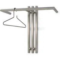 Spinder Senza 1 Wandgarderobe Edelstahl mit 2 Haken