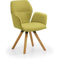 NIEHOFF SITZMÖBEL Merlot Design-Armlehenenstuhl Stativ-Gestell Massivholz/Stoff