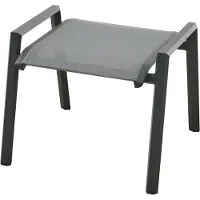 Siena Garden Alu-Fußhocker 'Tesoro/Tauro', grau