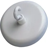 MAUL Kraftmagnet mit Haken, Indoor, Universalhaken, Weiß, Metall, 6 kg, 3,6 cm