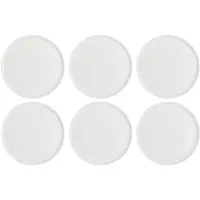 La Porcellana Bianca Set of 6 Essenziale Gourmet dinner plates - White 26 cm