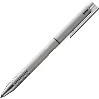Lamy Schreibset logo twin pen brushed 606, Multifunktionsstift und Lederetui