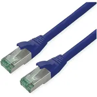 Roline RM Patchkabel Cat.6A S/FTP (PiMF), blau, 15 m