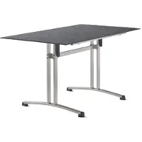 Sieger Gastro Tisch Polytec Säulenklappgestell 140x80 cm