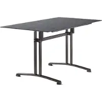 Sieger Gastro Tisch Polytec Säulenklappgestell 140x80 cm