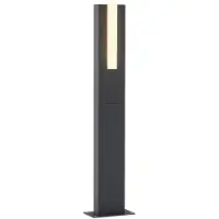 LUCANDE LED Wegeleuchte Virgalia , schwarz, Aluminium, Modern, LED Außenleuchte
