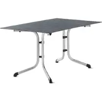 Sieger 5170-20 Klapptisch Polytec (HPL) 140x90 cm Stahlgestell graphit / Tischplatte Polytec (HPL) Schiefer anthrazit