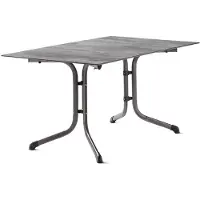 Sieger 5170-31 Kl.-Tis.Po.140x90 Polytec,e-grau/Beto.hell