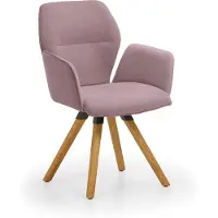 NIEHOFF SITZMÖBEL Merlot Design-Armlehenenstuhl Stativ-Gestell Massivholz/Stoff