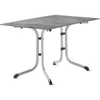 Sieger 5160-21 Klapptisch Polytec (HPL) 120x80 cm Stahlgestell graphit / Tischplatte Polytec (HPL) Beton hell
