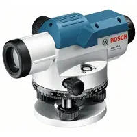 Bosch Optisches Nivelliergerät GOL 20 D, mit Baustativ BT160, Messstab GR 500
