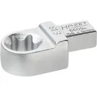 Hazet Einsteck Ringschlssel 6609C-E18 9 x 12 mm Einsteck-Vierkant massiv Auen TORX Profil SW E18