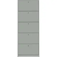 Mäusbacher Flap Schuhschrank mit 5 Klappen 60x168x16 cm