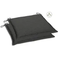 GO-DE Textil, 2er Set Sitzkissen Dora, uni anthrazit, 20924-2103
