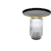 Concept Alina Beistelltisch Messing Glas
