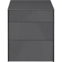 Mäusbacher Imola Kommode Holzwerkstoff/Glas 52x63x42 cm Anthrazit matt lack/Glas Anthrazit glanz