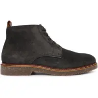 Marc O'Polo Marc OߴPolo Herren Schnürschuhe aus Veloursleder elegant, Grau (Dark Graphite),