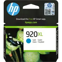 HP 920XL Cyan Original Druckerpatrone mit hoher Reichweite, Hohe (XL-) Ausbeute, Cyan, Tinte auf Farbstoffbasis, 1 Stück(e), 700 Seiten