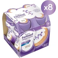 Fortimel Compact Protein 2.4 kcal Cappuccino 8x4x125 ml Flüssigkeit
