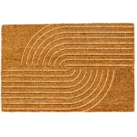 Pflanzen-Kölle Kölle Fußmatte 'Ruco Embossed Curves', natur, ca. 60 x 40 cm