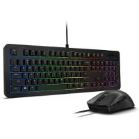 Lenovo GX31N91913, Kabelgebunden, USB, Membran Key Switch, RGB-LED, Schwarz, Maus enthalten
