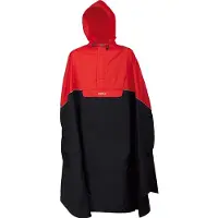 Blokker Fahrradponcho Trento Polyamid Rot/Anthrazit Größe M/L