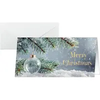 Sigel 25 Weihnachtskarten Snowy Idyll DIN lang