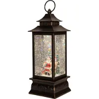 Annas collection Laterne Weihnachtsmann 29 x 10,5 cm schwarz (zwart)