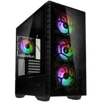 Kolink Observatory Y ARGB, Midi Tower, PC, Schwarz, ATX, EATX, micro ATX, Mini-ITX, ABS, SPCC, Gehärtetes Glas, Multi