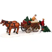 Lemax Weihnachtsfigur Christmas tree wagon (mix)