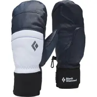 Black Diamond - Freeride Fäustlinge aus PrimaLoft - W Spark Mitts Charcoal Belay Blue für Damen aus Leder - Größe S - Navy blau