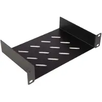 Equip Fester Fachboden 10", 1HE, 150mm, Schwarz, EZFS-10-1-15-B