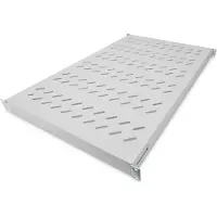 Digitus Fachboden mit variablen Befestigungsschienen zum Festeinbau in 483 mm (19")-Schränke, Regalboden, Grau, 1 Stück(e), 4,33 kg