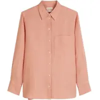 Marc O'Polo MARC O ́POLO Blouse, easy shaped, long sleeve, kent collar, chest pocket, sol MELLOW PEACH - 40