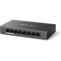 Mercusys 8-Port Gigabit Desktop Switch with 7-Port PoE+, Managed, Gigabit Ethernet (10/100/1000), Vollduplex, Power over Ethernet (PoE), Wandmontage