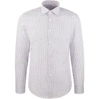 Seidensticker Businesshemd "Schwarze Rose", Herren, Gr. XL (44), normale Ärmellängen, grau, 100% Baumwolle, bedruckt, slim fit, 2-Knopf-Manschette, Hemden Businesshemd, Slim 1/1 Kentkragen Druck