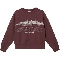 s.Oliver Sweatshirt Oversize Sweatshirt mit grossem Frontprint und kuscheliger Innenseite