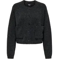 ONLY Strickjacke Piemonte 15344118 Grau Regular Fit