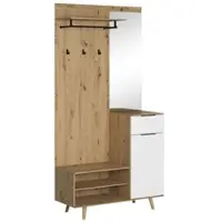WIPMEB XORA Kompaktgarderobe NORDIC - B/H/T ca. 100,00x204,00x40,00