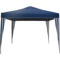 Garden Pleasure Pavillon Festzelt Gartenzelt Partyzelt Gartenmöbel Zelt Garten 300x300cm blau