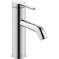 Duravit Waschtisch-Einhebelmischer S FreshStart + -Flow C.1 Ausl. 113mm, o. Zugst.Abl.Gar., chrom